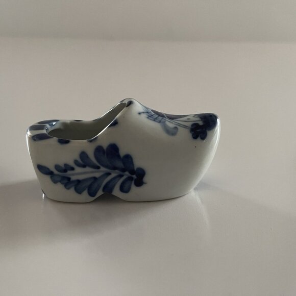Delft Blue Mini Porcelain Clog Shoe Handpainted Home Decor - Picture 3 of 16